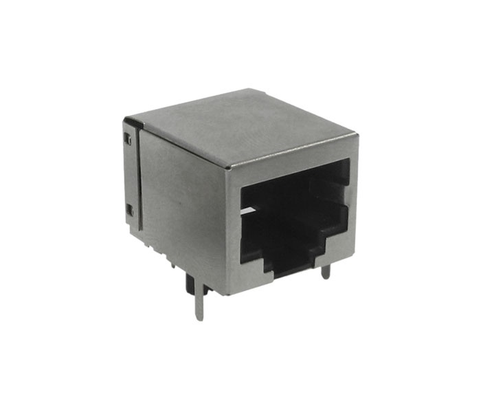 Conector Modular Jack Blindado - 8p8c - 90 Graus