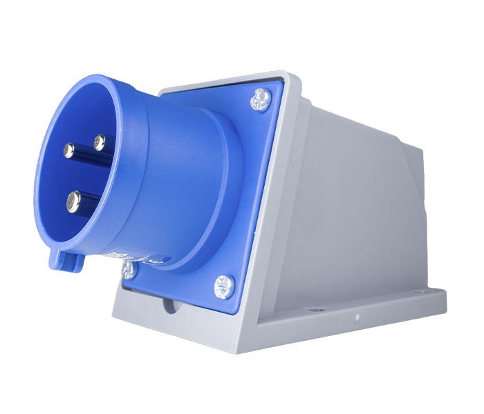 Tomada de Sobrepor Negativa 32A 2P+E-6H - Azul - IP44