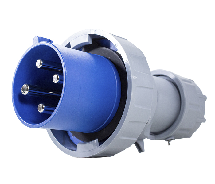 Plugue Macho 63A 3P+E-9H - Azul - IP67