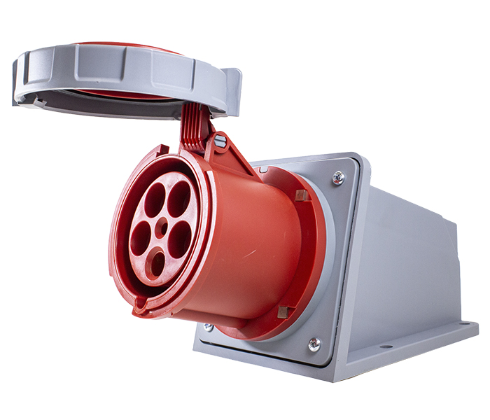 Tomada de Sobrepor 125A 3P+N+E-6H - Vermelho - IP67