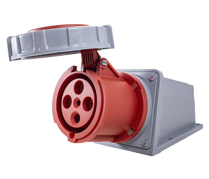 Tomada de Sobrepor 63A 3P+E-6H - Vermelho - IP67