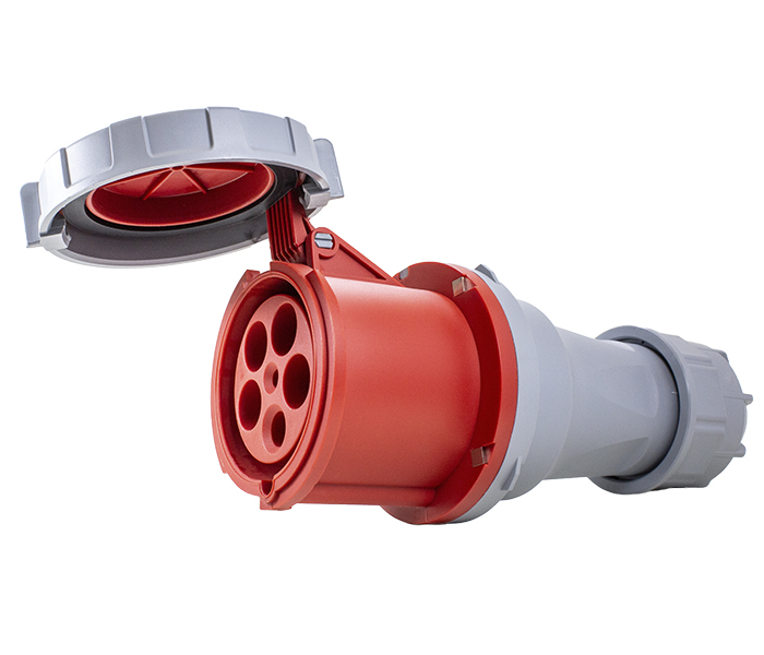Acoplamento Industrial 125A 3P+N+E-6H - Vermelho - IP67