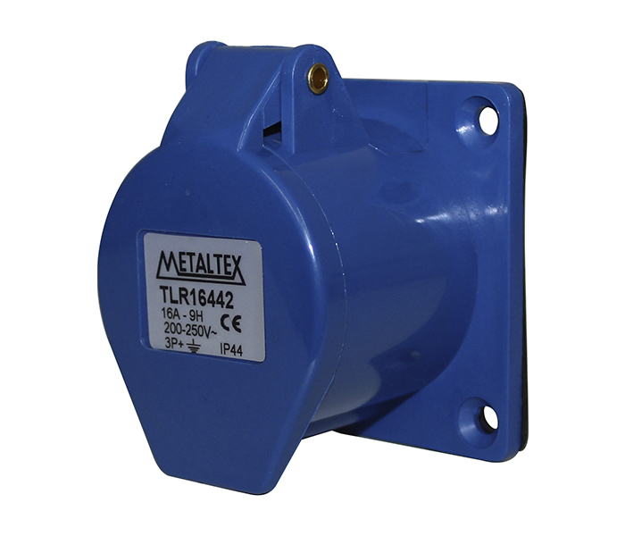 Tomada para Painel 16A 3P+E-9H - Azul - IP44