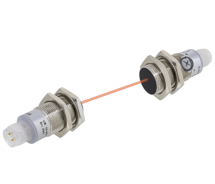 Sensor Fotoelétrico M18 Barreira 20m NPN Conector M12