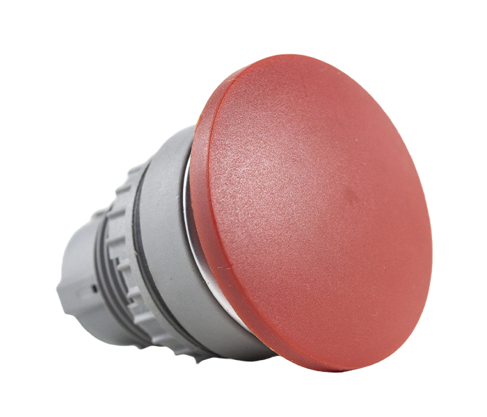 Botão Pulsador Cogumelo 22mm - Vermelho