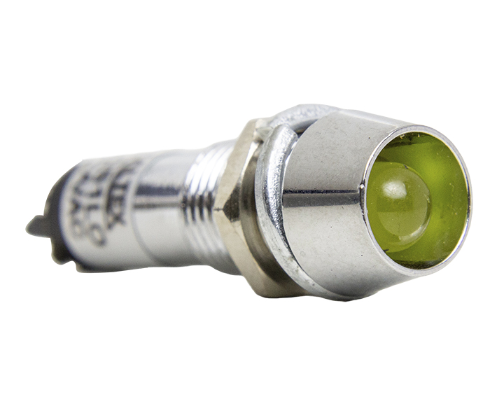 Sinalizador Miniatura LED 8mm - 110VCA - Laranja