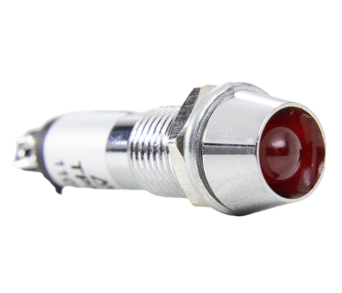 Sinalizador Miniatura LED 8mm - 220VCA - Vermelho