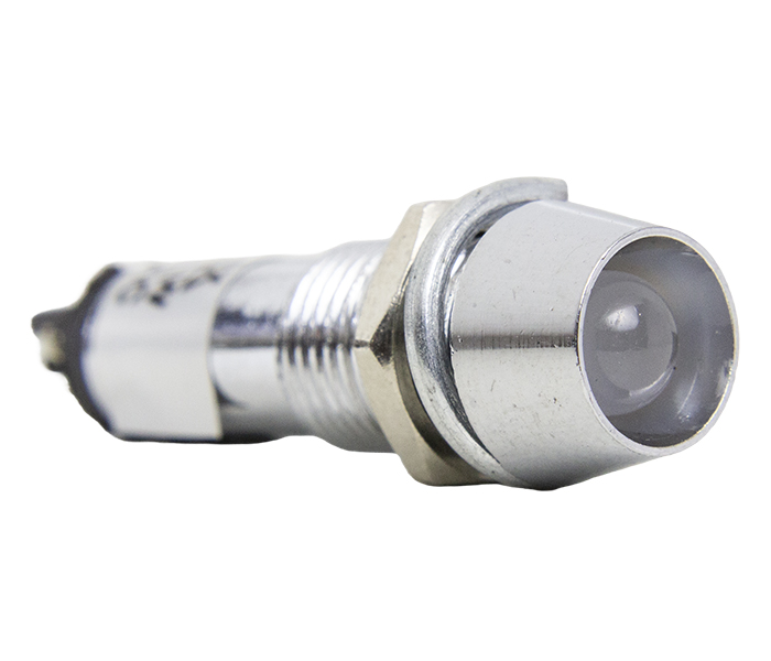 Sinalizador Miniatura LED 8mm - 220VCA - Branco