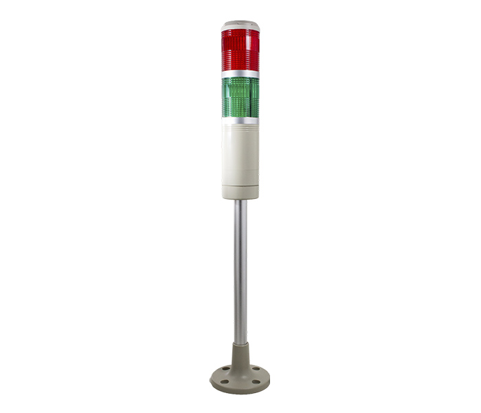 Sinalizador Torre 60mm Luz Contínua / Pulsante - 24VCA/VCC - Vermelho / Verde