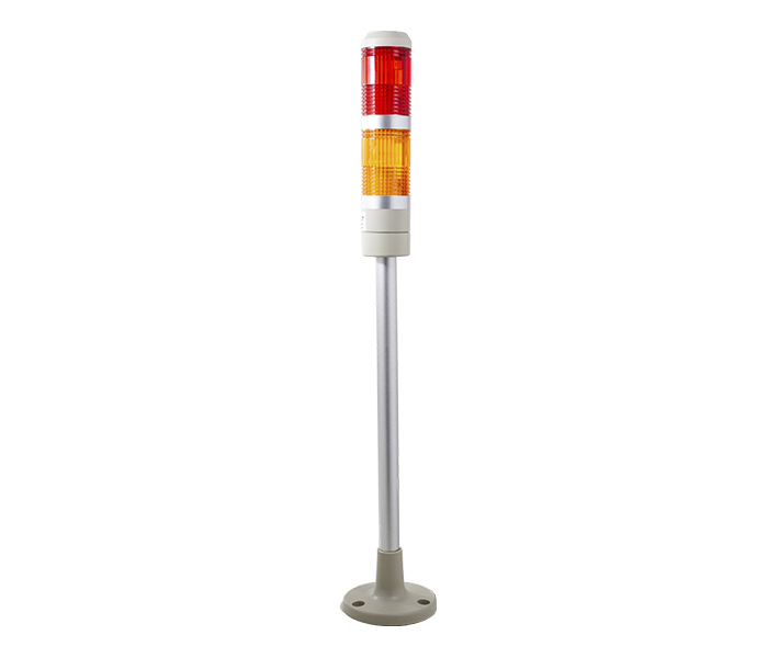 Sinalizador Torre 40mm Luz Contínua - 24VCA/VCC - Vermelho / Laranja