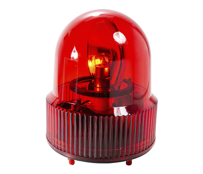Sinalizador de Emergência Rotativo 100mm - 220VCA - Vermelho