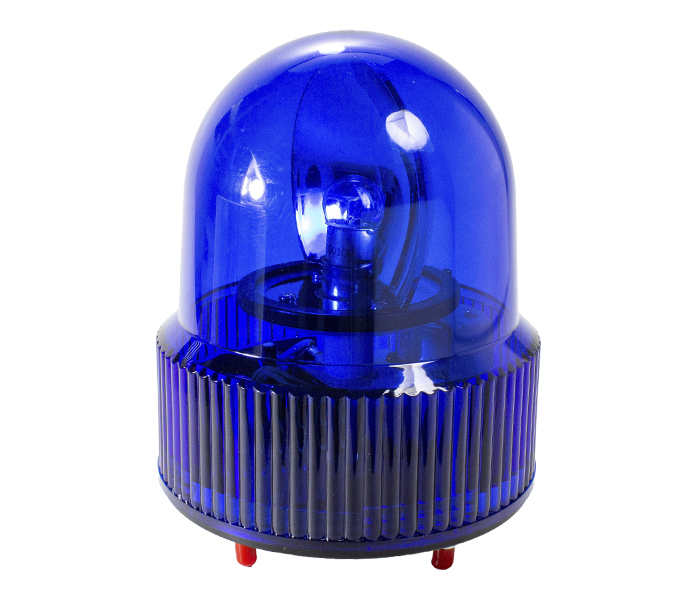 Sinalizador de Emergência Rotativo 100mm - 24VCA/VCC - Azul
