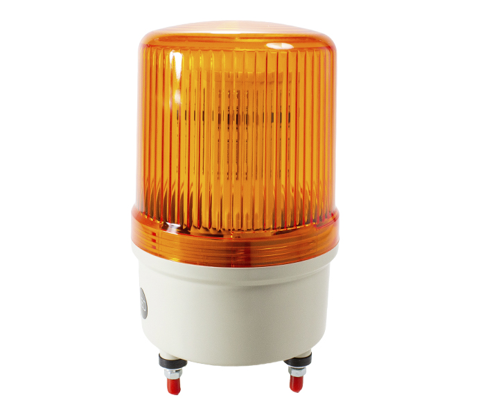 Sinalizador de Emergência Rotativo LED com Alarme 100mm - 12VCA/VCC - Laranja