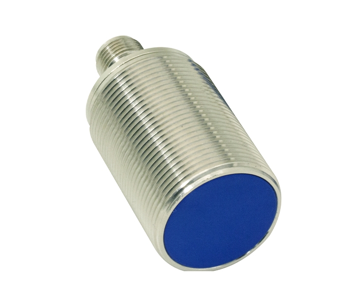Sensor Indutivo Corpo Curto Não Faceado NPN 20mm - 10/30VCC - NA+NF - Conexão M12