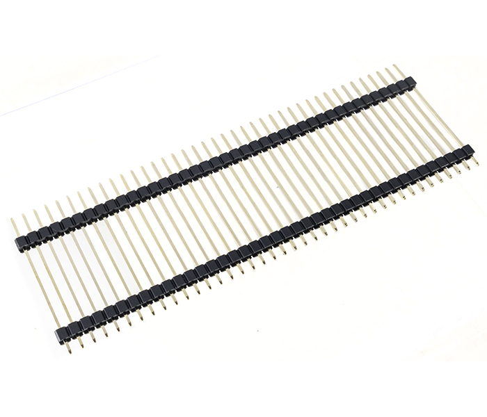 Barra de Pinos Fileira Simples - Duplo Isolador - 40 Vias - Passo 2,54mm - 35mm
