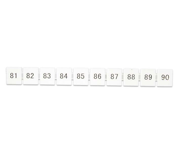 Marcadores para Borne BS10 - 81 a A 90