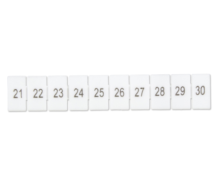 Marcadores para Borne BS2,5 - 21 a A 30