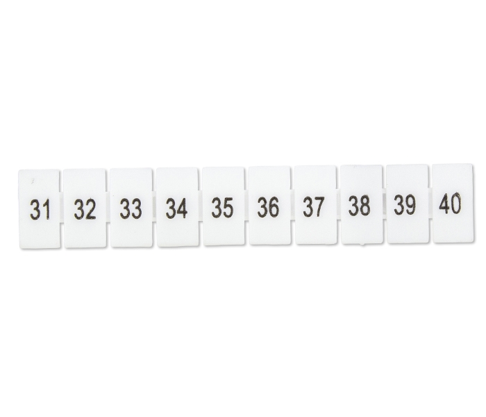 Marcadores para Borne BS2,5 - 31 a A 40