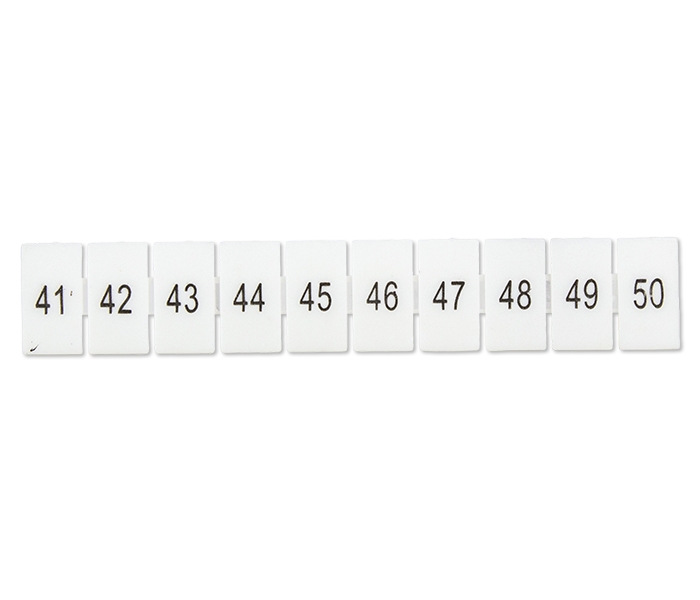 Marcadores para Borne BS2,5 - 41 a A 50