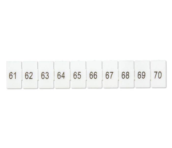 Marcadores para Borne BS2,5 - 61 a A 70