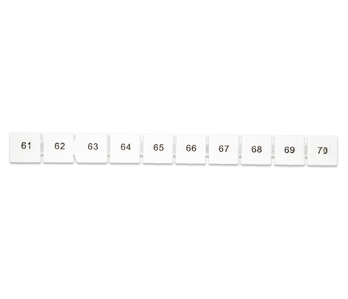 Marcadores para Borne BS6 - 61 a A 70