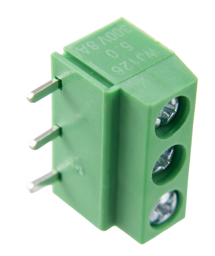 Borne Modular para PCI 3 Vias 90 Graus - Passo 5mm - 7,8mm - Verde