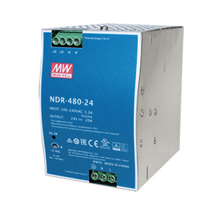 NDR-480 - Fonte de alimentação chaveada 480W para trilho DIN