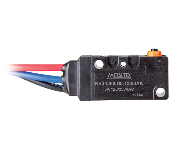 Micro Chave Selada Atuador Pino - 5A@125/250VCA - Cabo 300mm