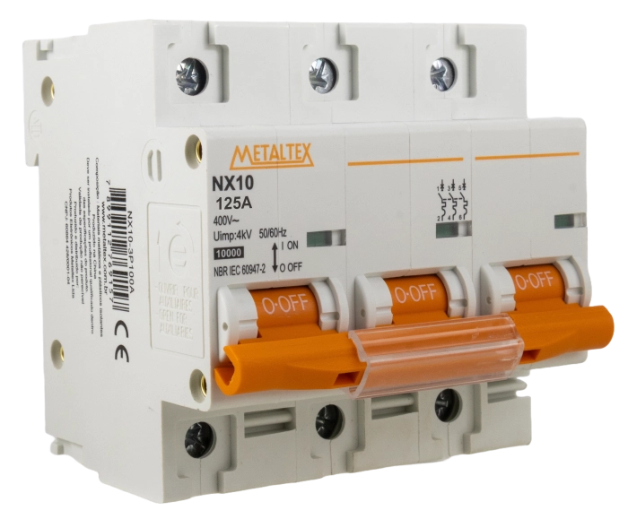 Minidisjuntor Tripolar 10kA - 125A