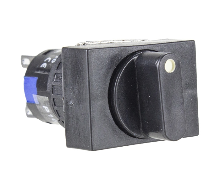 Chave Seletora Rentangular com 2 Posições Fixas 90º 16mm - 2 REV