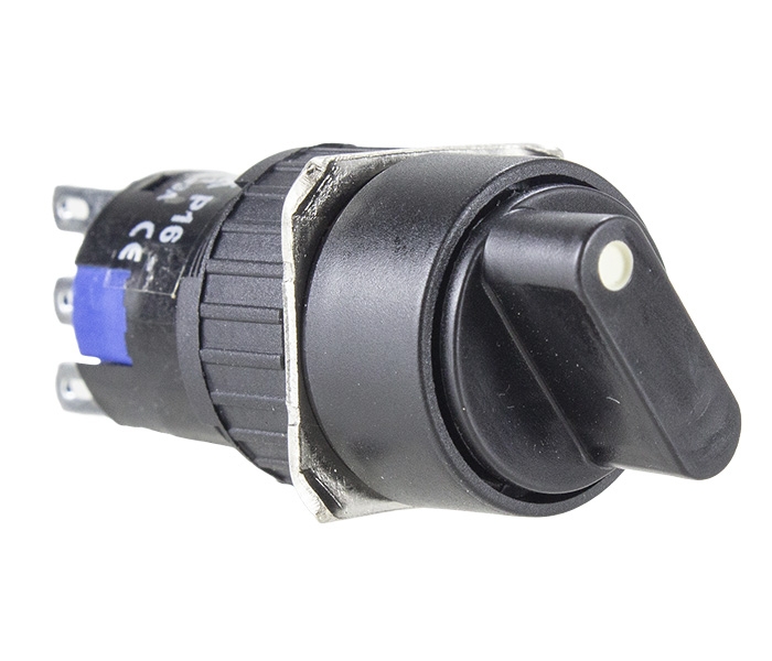 Chave Seletora Redonda com 3 Posições Fixas 45º 16mm - 2 REV