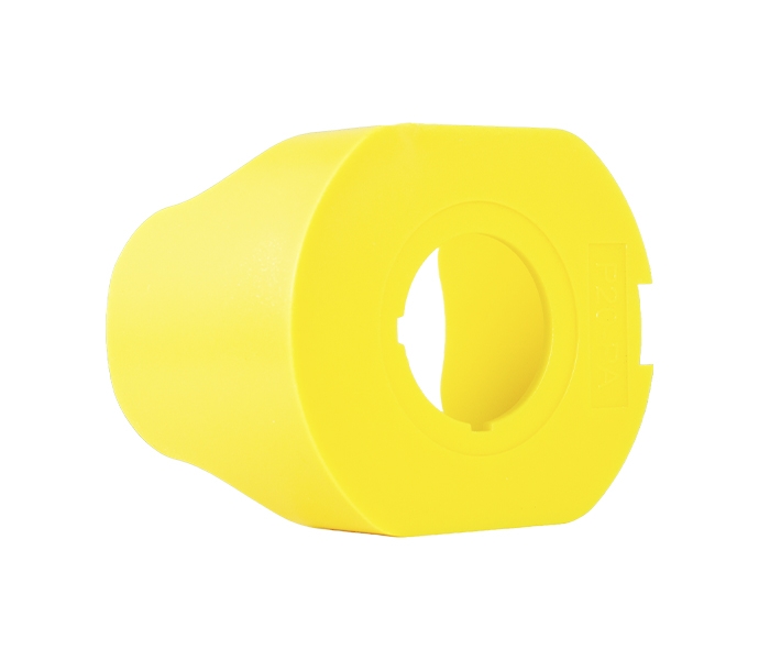 Protetor Plástico Amarelo para Botão Emergência - Amarelo