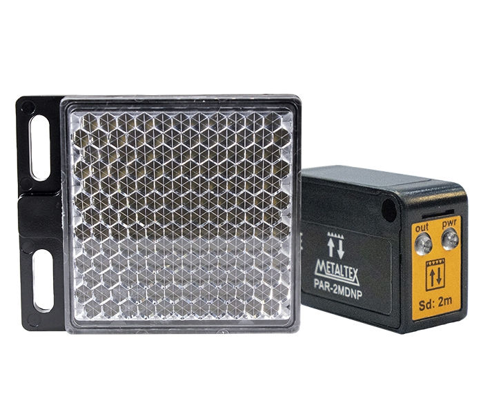 Sensor Fotoelétrico Retroreflectivo 2m - 12/24VCC NPN/PNP