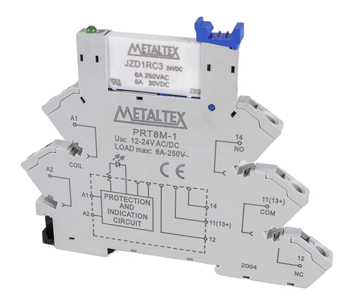 Interface a Relé Conexão Mola 1 REV/AgNi - 24V