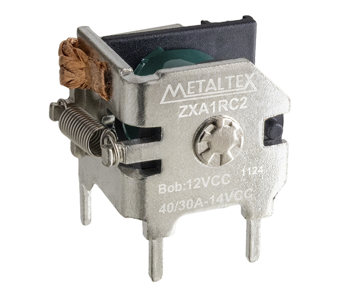 Relé Automotivo Aberto 1 REV - Bobina de 12VCC - 40A - Terminais para PCI